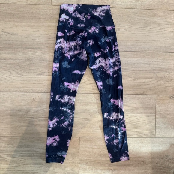 Lululemon Women’s Align High Rise Leggings Yoga Pant 25" Length Tie-Dye Sz 4 EUC - Picture 3 of 10